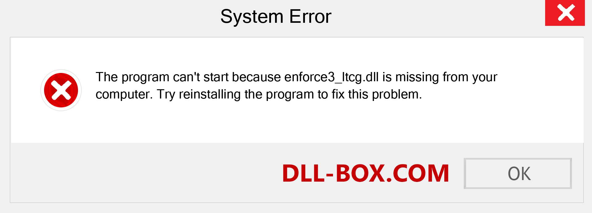  enforce3_ltcg.dll file is missing?. Download for Windows 7, 8, 10 - Fix  enforce3_ltcg dll Missing Error on Windows, photos, images